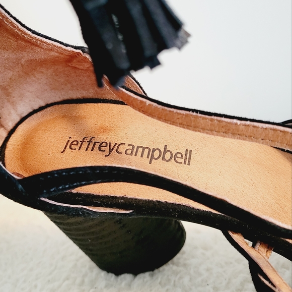 Jeffrey Campbell Despina Strappy Sandal Heel Shoes Black Size 8.5 - Picture 7 of 10